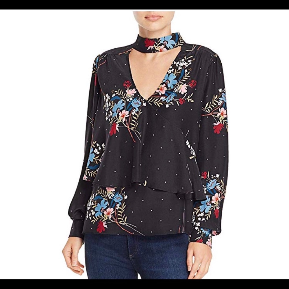 Parker NY Silk Choker Top